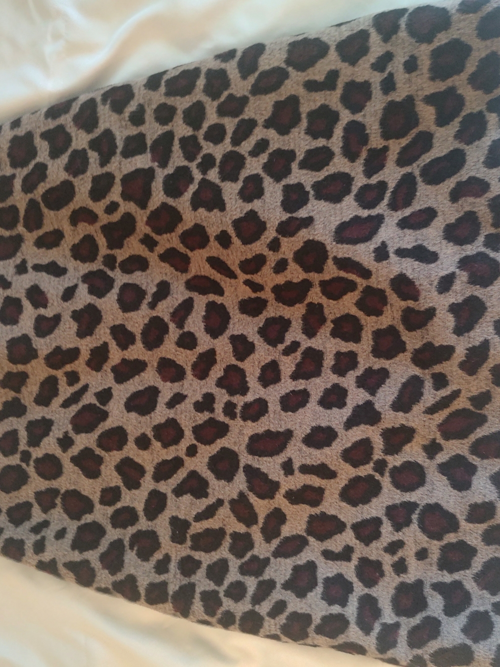 Ann Taylor Leopard Print Midi Skirt in Brown and Black